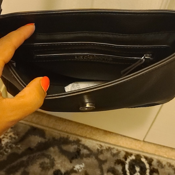 Black crossbody with snake print details - Picture 2 of 2